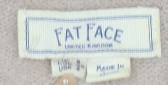 Fat Face Women's Beige High Neck Pullover Jumper L