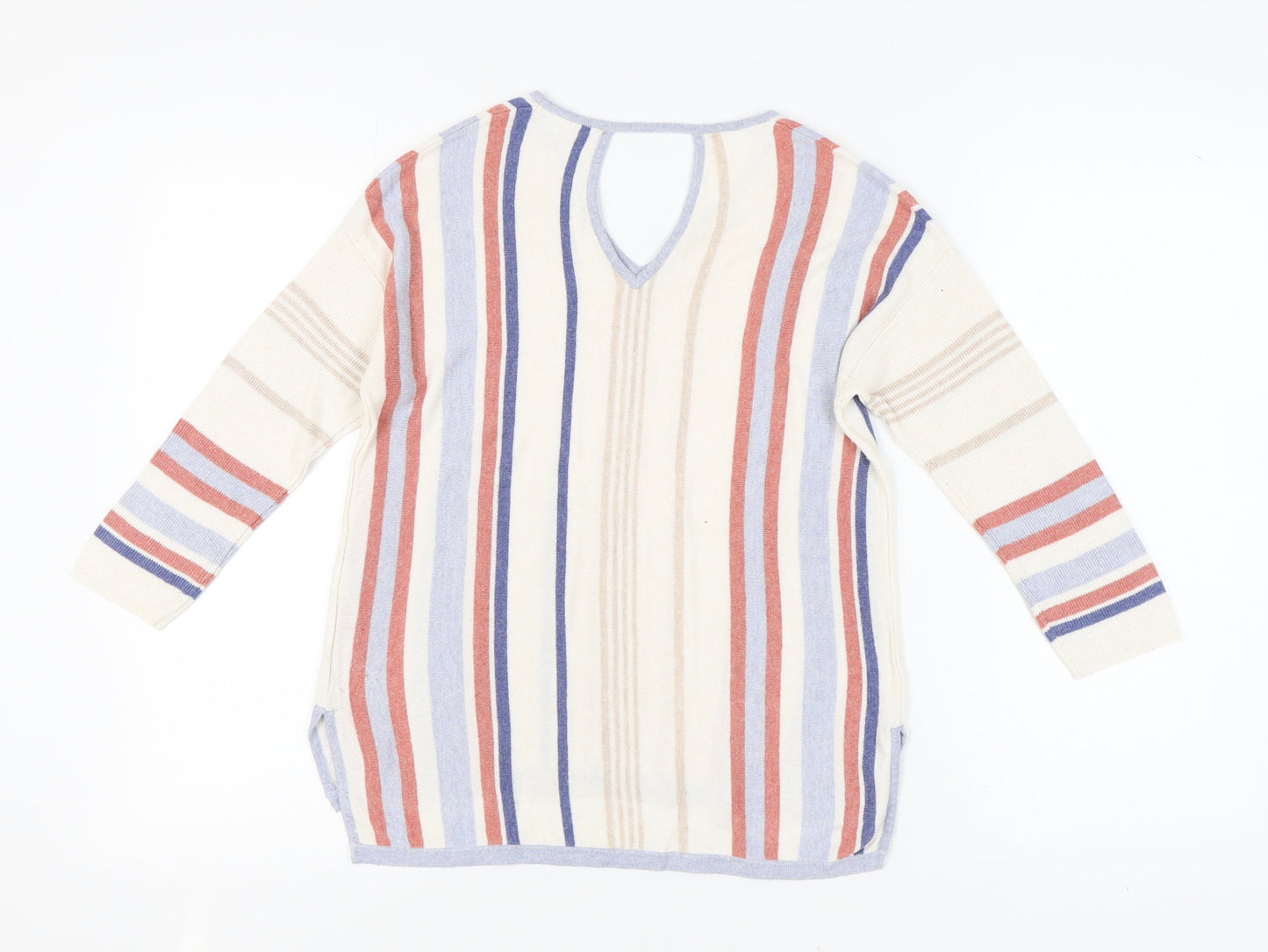 Marks and Spencer Women's Multicoloured Striped Jumper Size 10