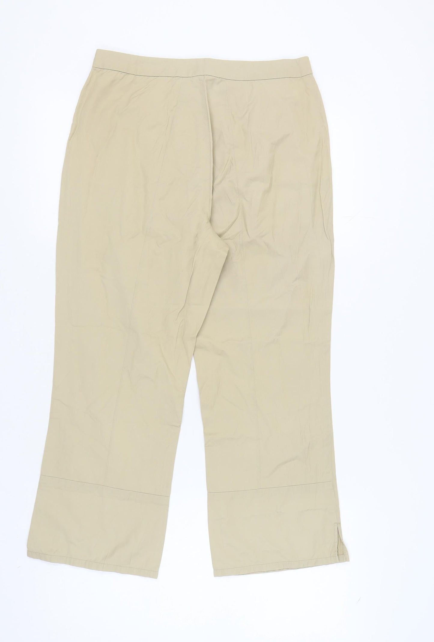 Esprit Women's Beige Straight Trousers Size 14