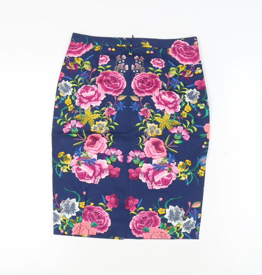 Zara Basic Women's Multicoloured Floral Skirt, S