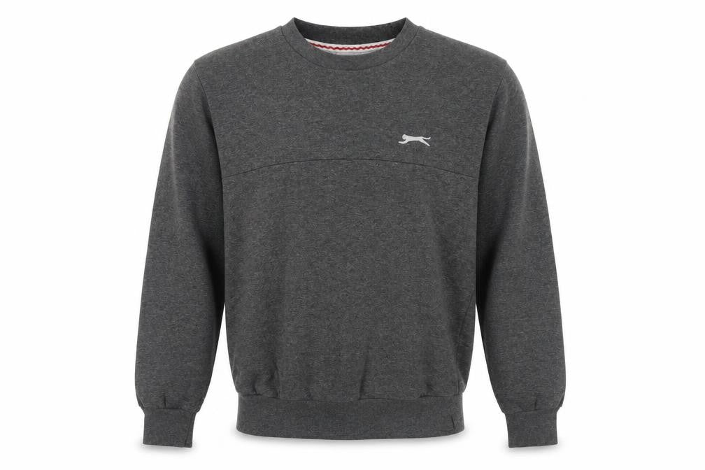 Mens UK S Regular Slazenger Grey Pullover Sweatshirt
