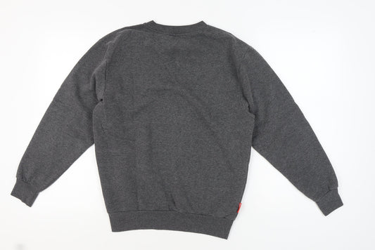 Slazenger Men's Grey Crew Neck Pullover Sweatshirt S