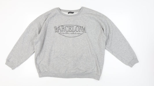 Lasula Women's Grey Pullover Sweatshirt Size 22