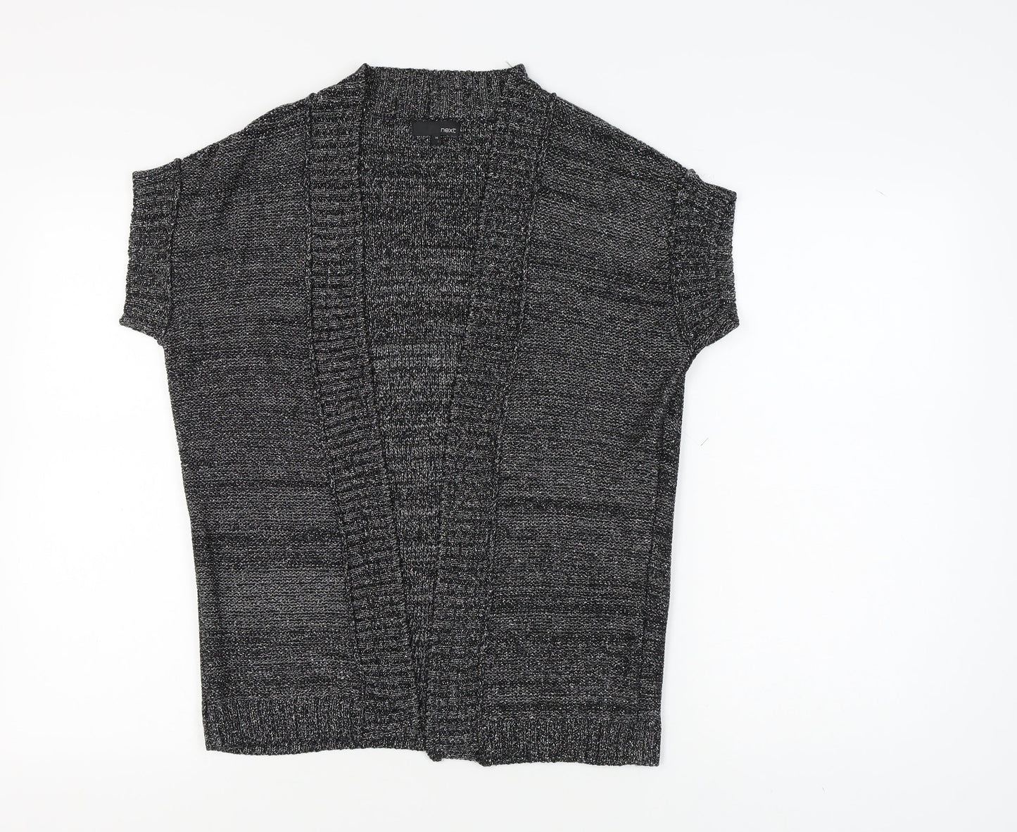 Next Women's Black Sleeveless Open Front Cardigan Size 14