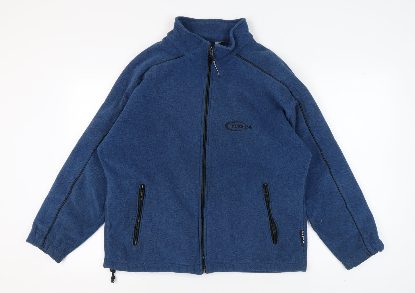 TOG 24 Men's Blue Fleece Jacket, L - Perfect for Outdoor