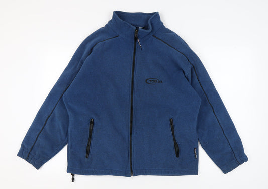 TOG 24 Men's Blue Fleece Jacket, L - Perfect for Outdoor