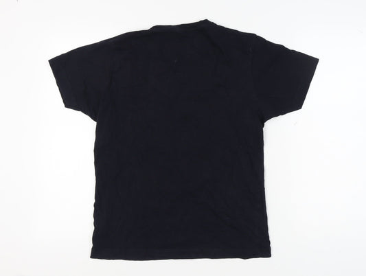 Continental Men's S Black Graphic Print T-Shirt