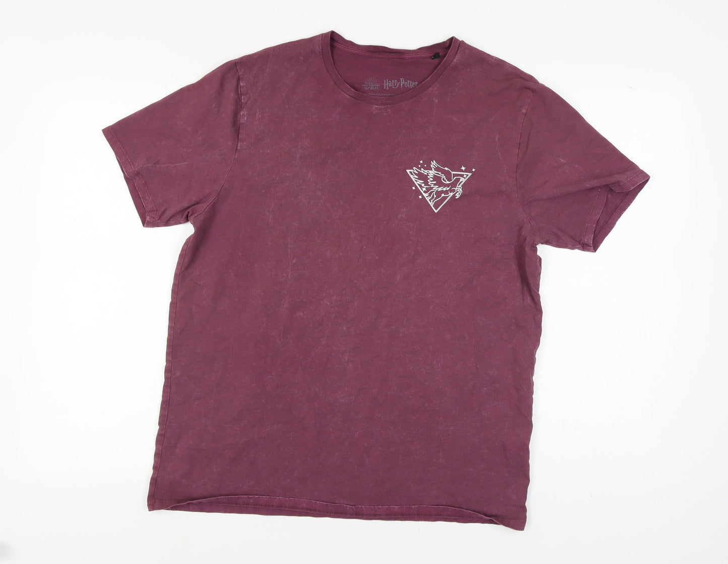 Harry Potter Purple T-Shirt L Men’s Logo Short Sleeve