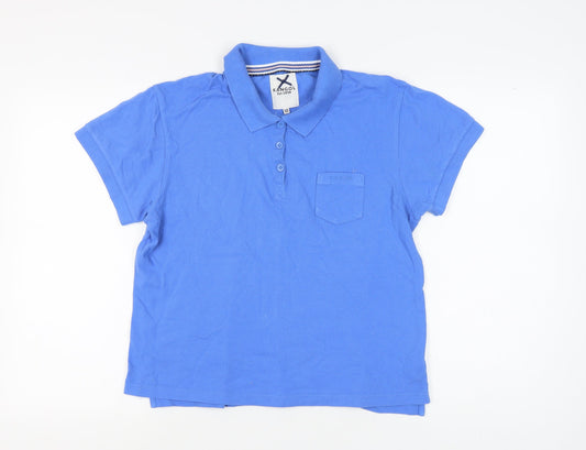 Kangol Blue Unisex Polo Shirt - Size 18, Casual Wear