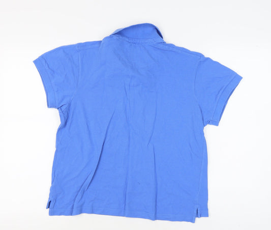 Kangol Blue Unisex Polo Shirt - Size 18, Casual Wear