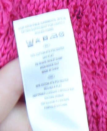 Savoir Women's Pink Open Front Cardigan Jumper Size 20