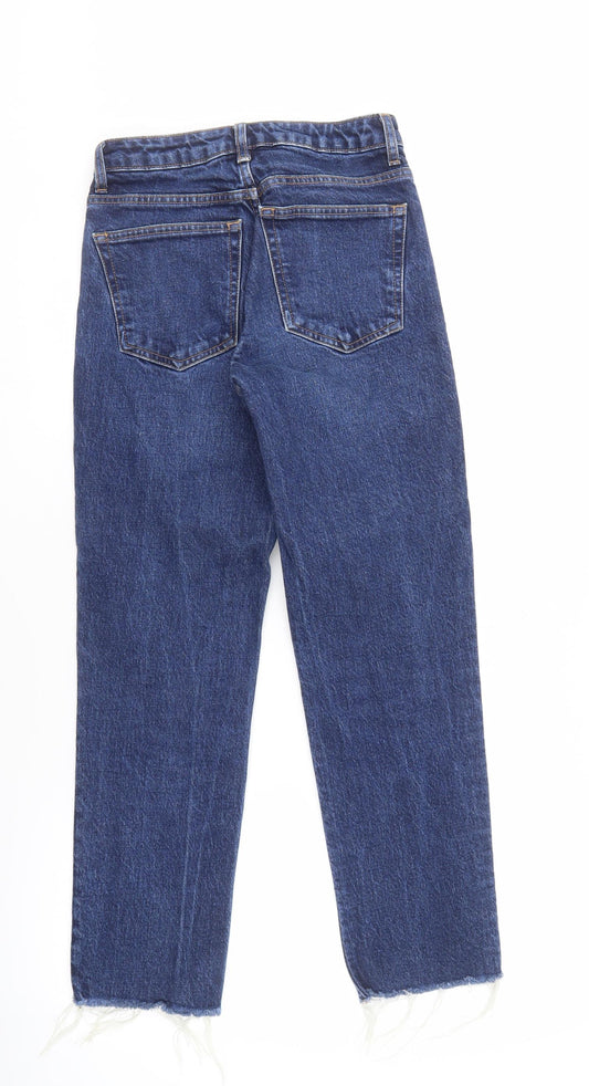 Topshop Women's Blue Straight Jeans Size 4