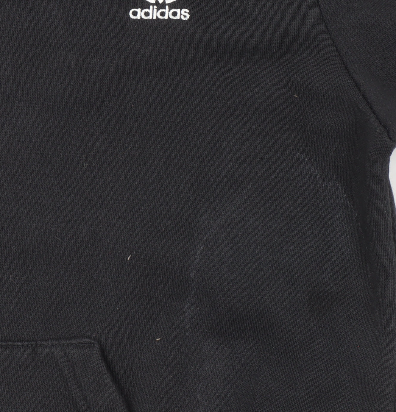 Adidas Boys Black Pullover Hoodie 9-10 Years