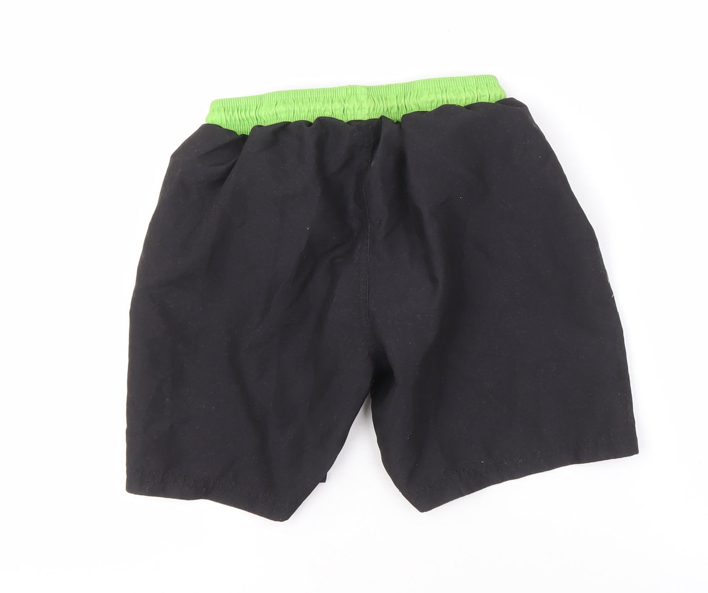 XBOX Boys Black Green Geometric Swim Shorts 10 Years