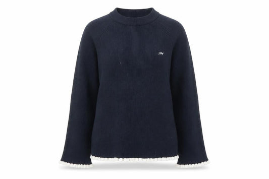 Womens UK 12 Regular Jack Wills Blue Pullover Tight-Knit