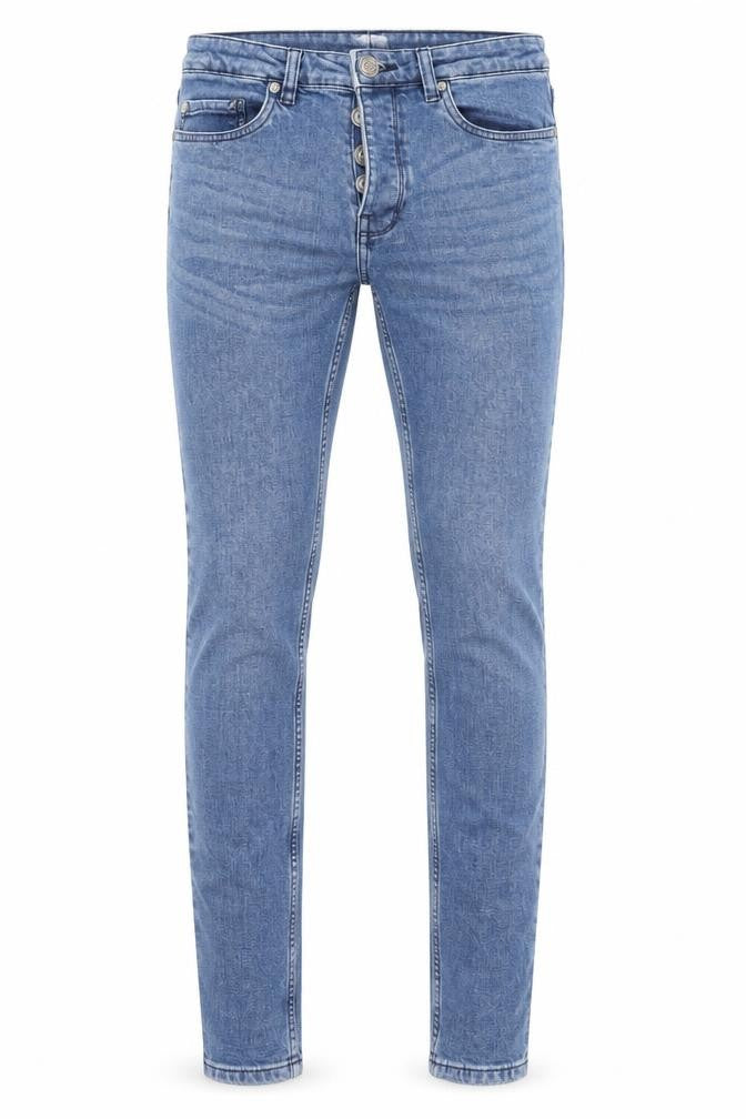 Hiscolumn Blue Skinny Jeans for Men, Size 30