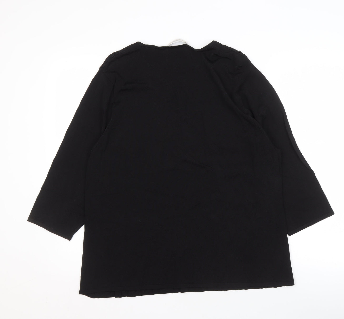 Windsmoor Women's Black 3/4 Sleeve Top, Size L