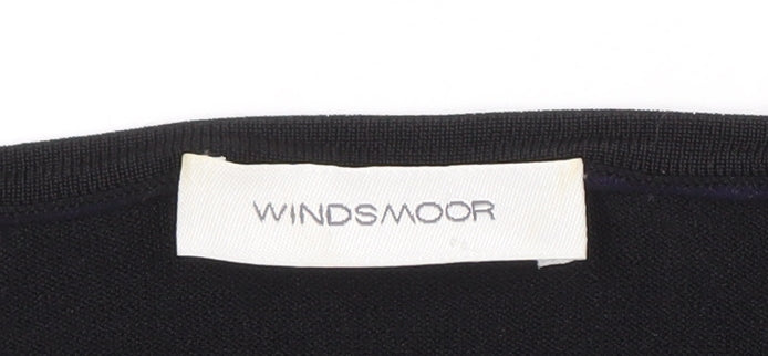 Windsmoor Women's Black 3/4 Sleeve Top, Size L