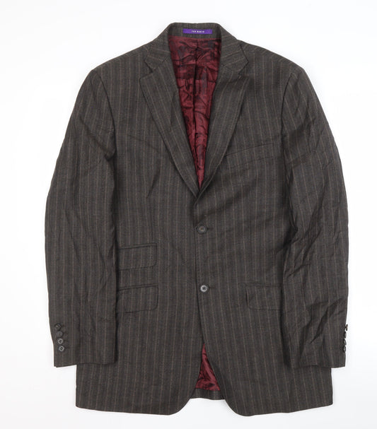 Ted Baker Men's Brown Striped Blazer 38R