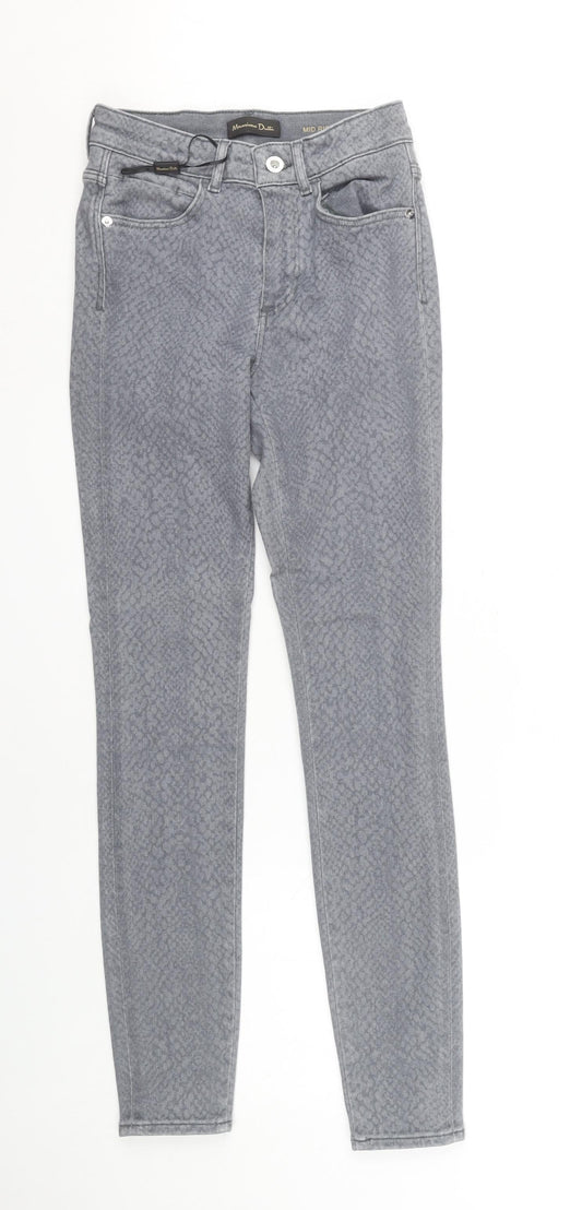 Massimo Dutti Women's Grey Skinny Jeans Size 6
