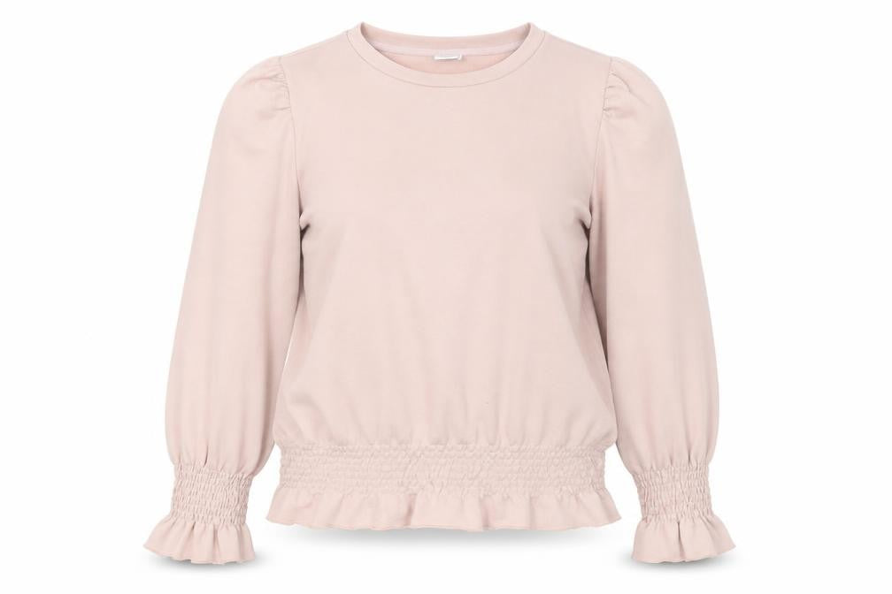 Front view of Jacqueline de Yong Women's Beige Pullover XL