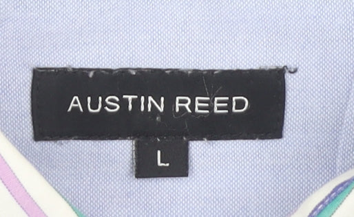 Austin Reed Men's Multicoloured Striped Dress Shirt L