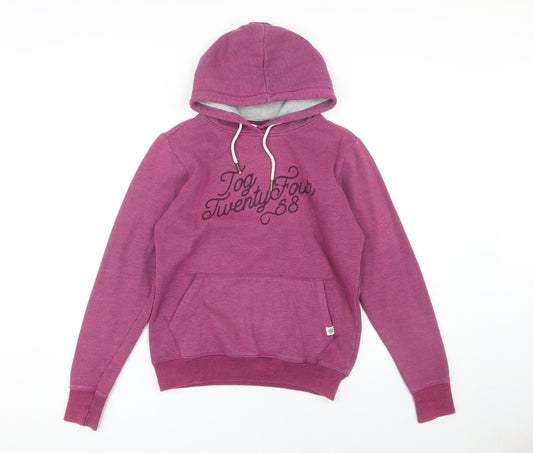 TOG24 Women's Purple Pullover Hoodie, Size 8, Logo Accent