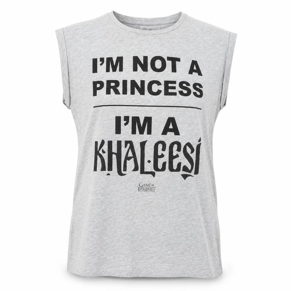 Womens UK Size 8 Game Of Thrones Grey Cotton T-Shirt