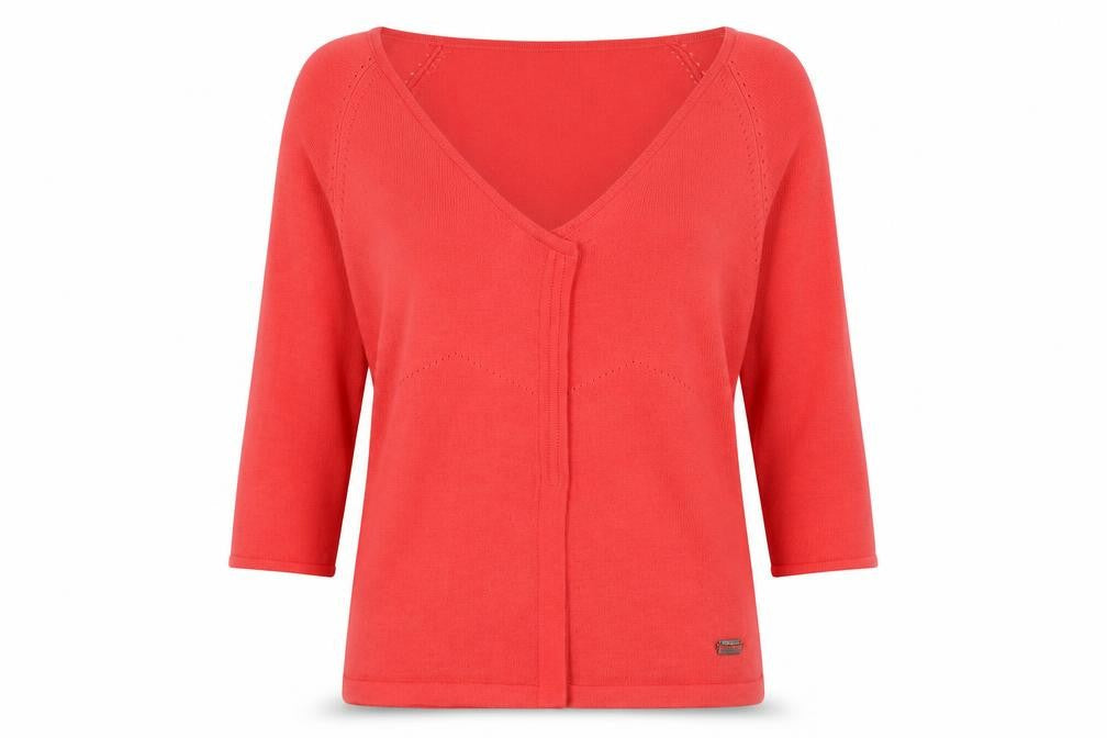 Womens UK M Regular Firetrap Red Cardigan