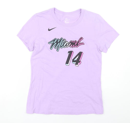 Nike Women's Purple Miami 14 Sports T-Shirt - S