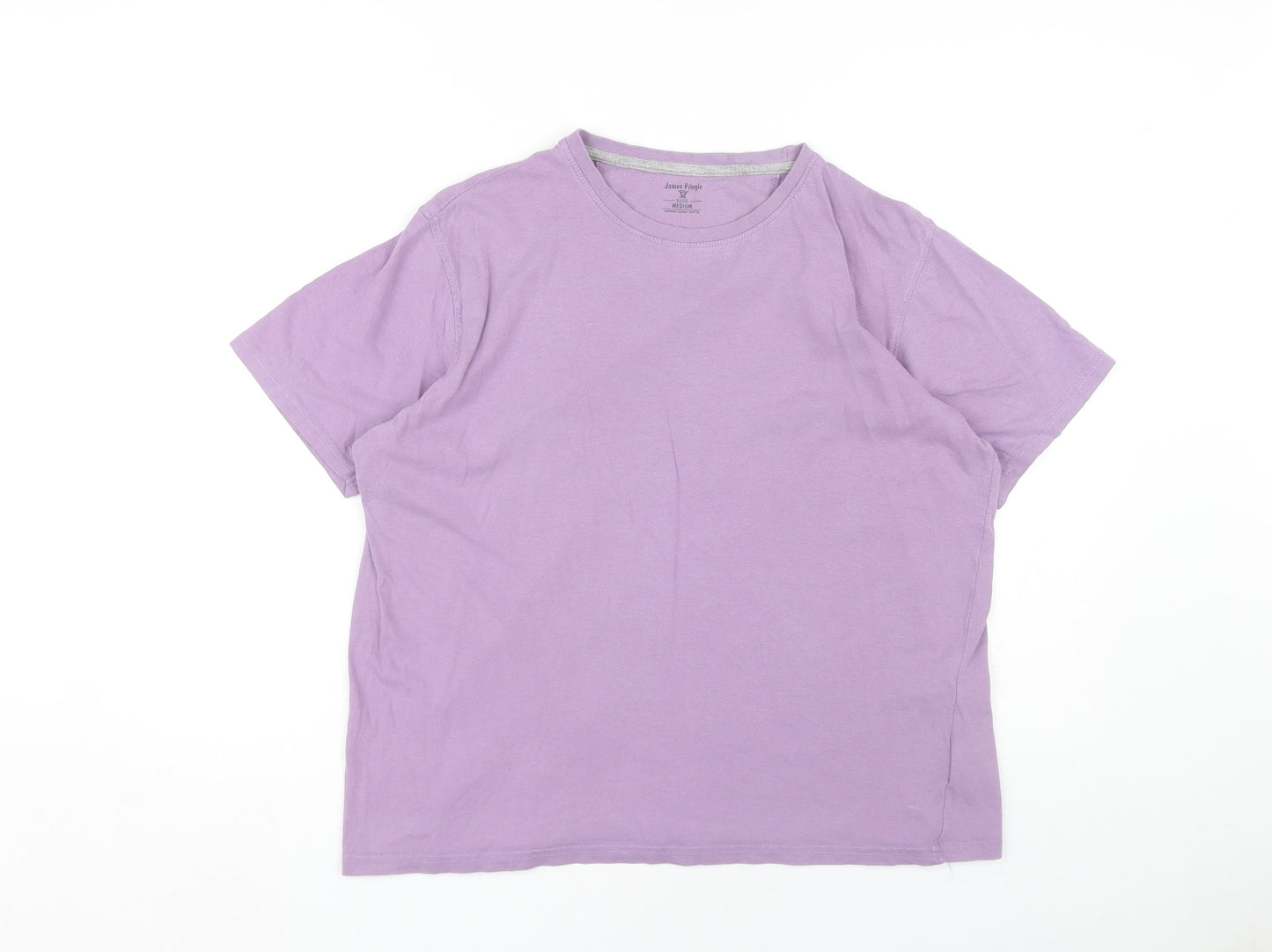 James Pringle Men’s Purple Crew Neck Cotton T-Shirt