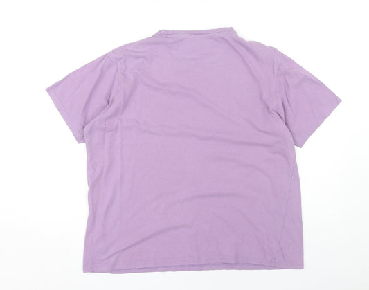 James Pringle Men’s Purple Crew Neck Cotton T-Shirt