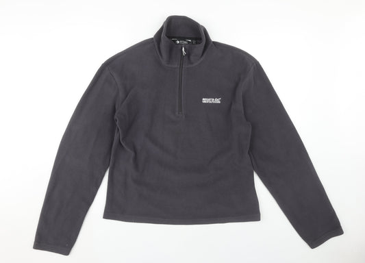 Regatta Men's Black 1/4 Zip Fleece Pullover L