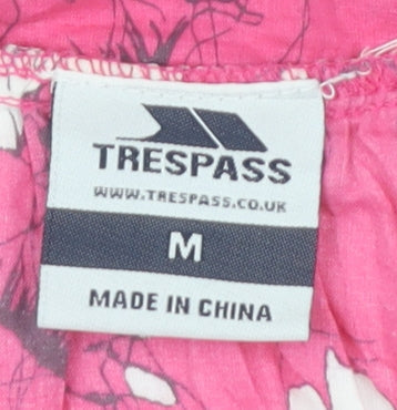 Trespass Women's Pink Camisole Tank Floral Size M