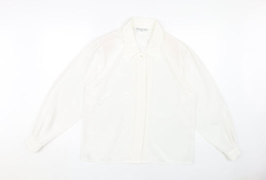Eastex Women's White Collared Blouse Size 12