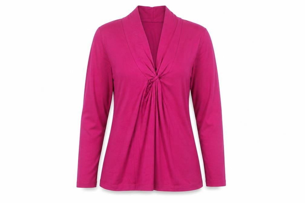 Womens UK Size S Austin Reed Pink Viscose Blend Blouse