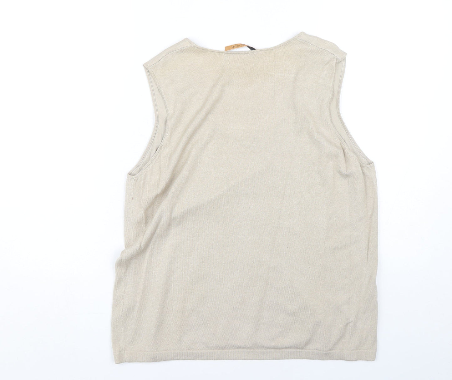 Windsmoor Beige Floral Embroidered Women's Tank, Size L