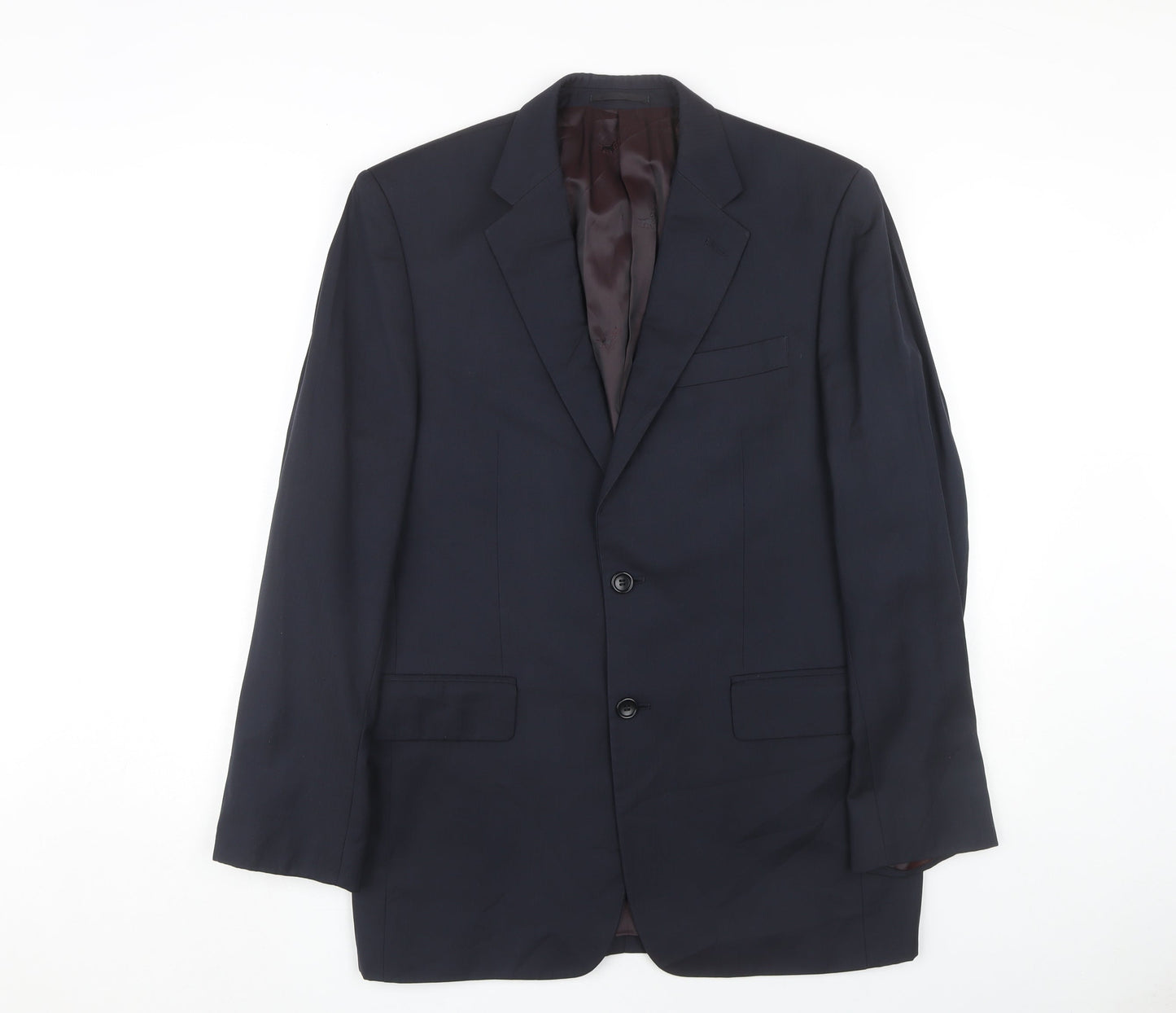Chester Barrie Men's Blue Wool Blazer, Size 38R