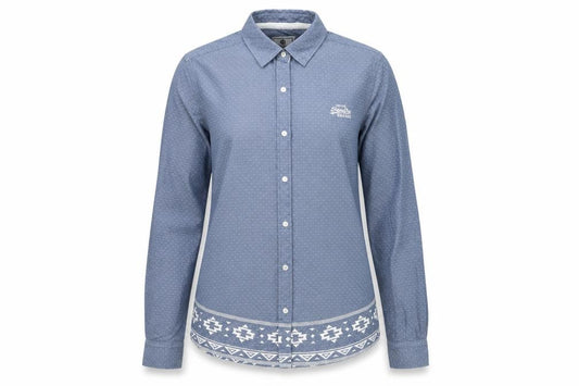 Womens UK Size S Superdry Blue  Button-Up