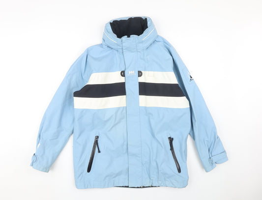 Helly Hansen Blue Ski Jacket Unisex 14 Hooded Waterproof