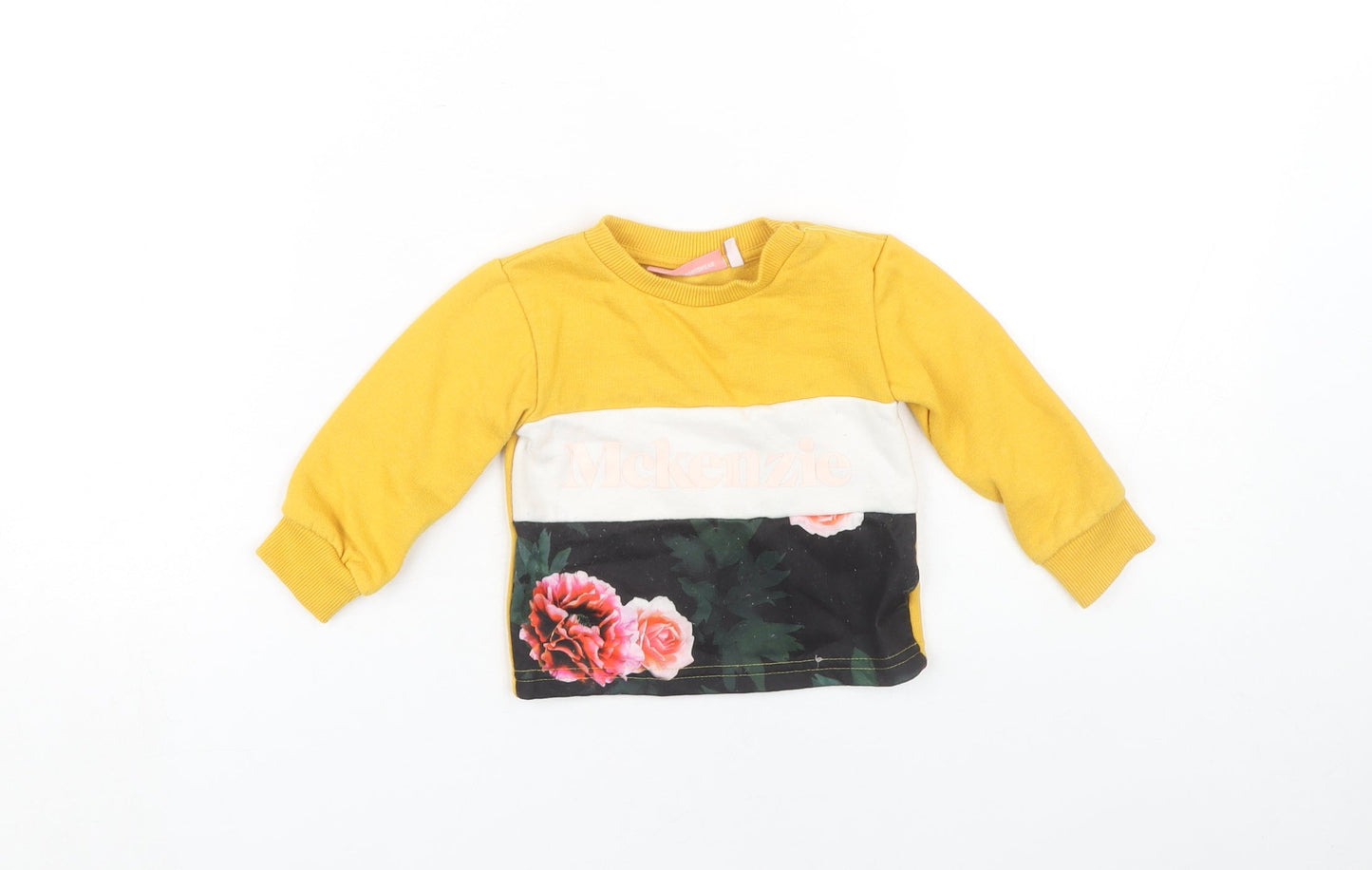 McKenzie Unisex Baby Top 12-18M Yellow Multicolour Floral
