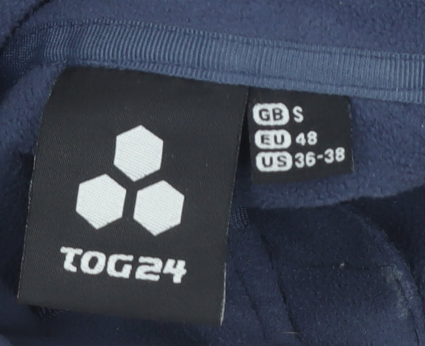 TOG24 Men's Blue Softshell Jacket, S, Full Zip Casual