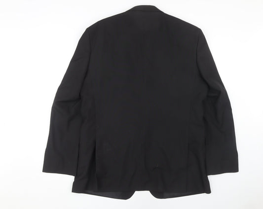Thomas Nash Men's Black Suit Jacket 44 Regular Fit Business