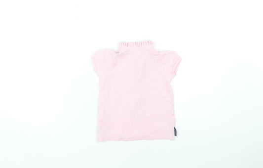 Ralph Lauren Girls Pink Polo Shirt 3-4 Years Short Sleeve