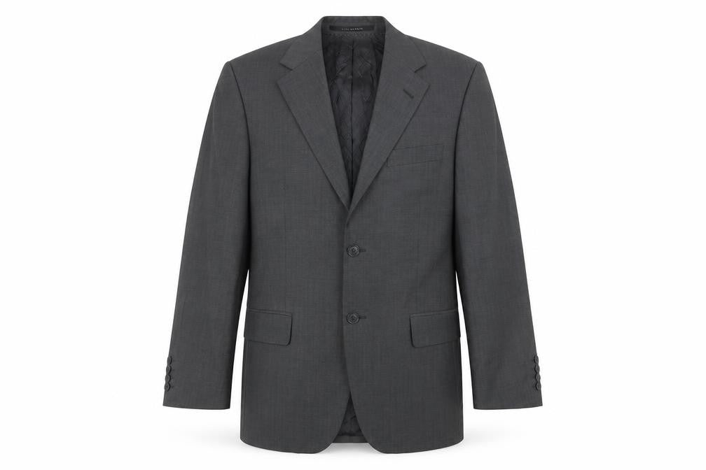 Mens 38 Chest Regular Jeff Banks Grey Two-Button Blazer