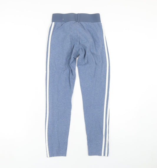 Adidas Women's Blue XS Leggings with Side Stripe
