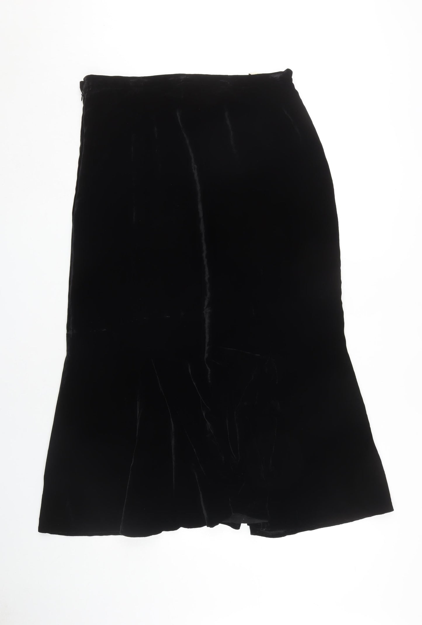 Viyella Women's Black Skirt, Size 14, Viscose & Silk