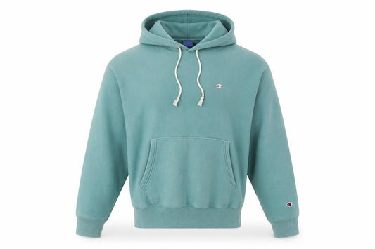 Mens UK S Regular Champion Green Pullover Hoodie