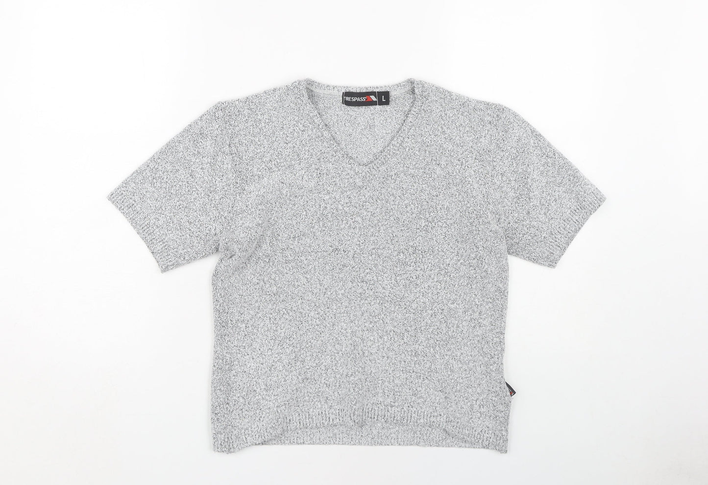 Trespass Women's Grey V-Neck Pullover Jumper Size 12