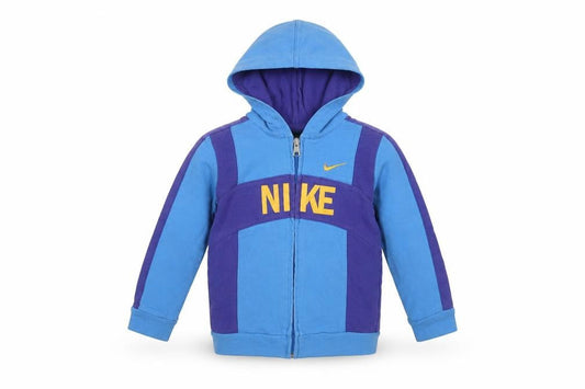 Nike Boys Blue Hoodie, 18-24 Mo, Casual, Cotton, Logo